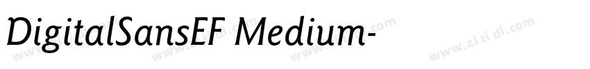 DigitalSansEF Medium字体转换